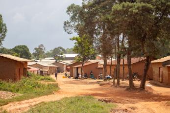 A scene of a small DRC town.